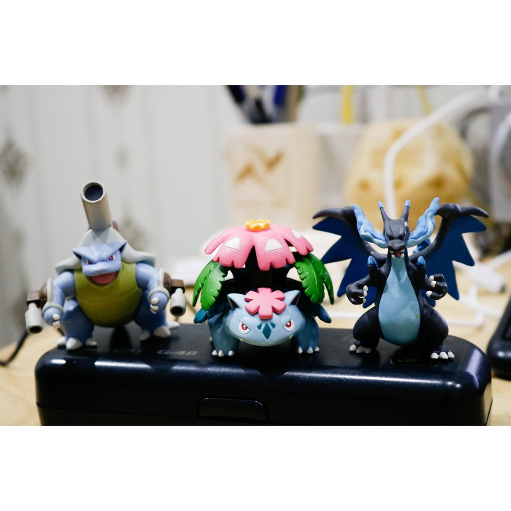 Mô hình pokemon Mega Vernusaur Mega Blastoise Mega Charizard Y takara tomy