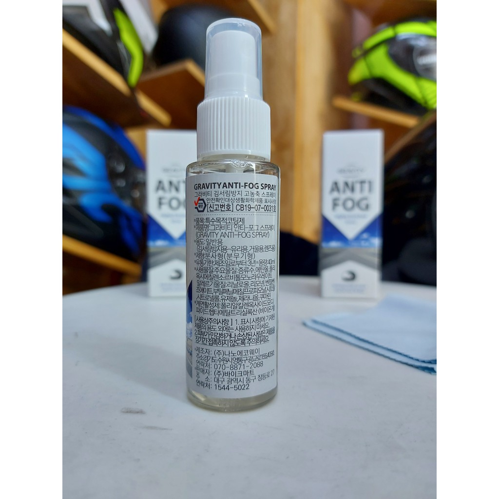 Xịt chống đọng sương ANTI-FOG dùng cho kính mũ bảo hiểm