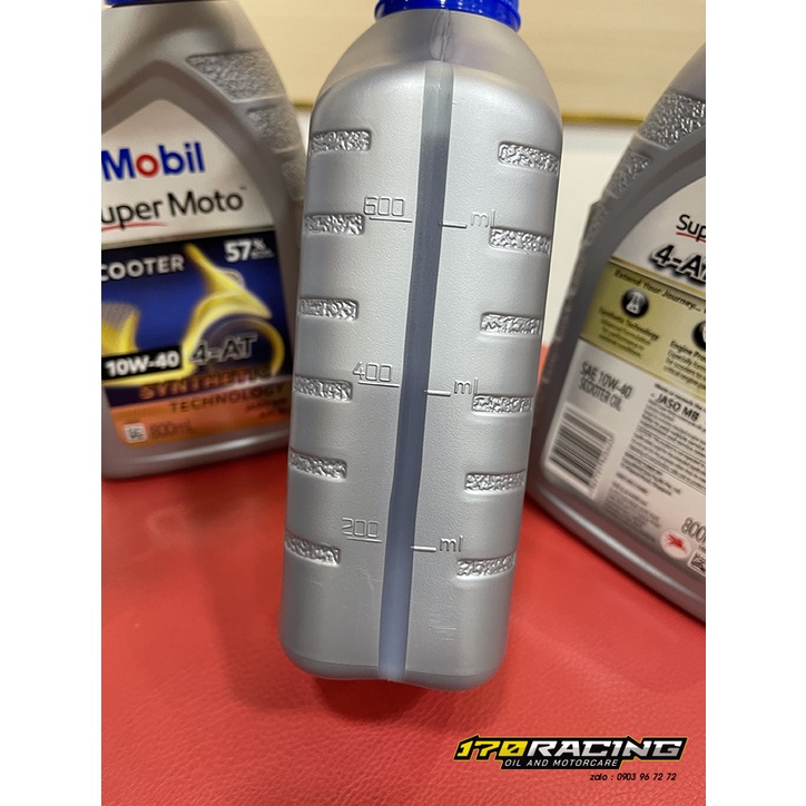 (HCM) Nhớt Xe Tay Ga MOBIL SUPER MOTO SCOOTER 10W40 4AT SYNTHETIC TECNOLOGY Dung Tích 800ML - 1000ML
