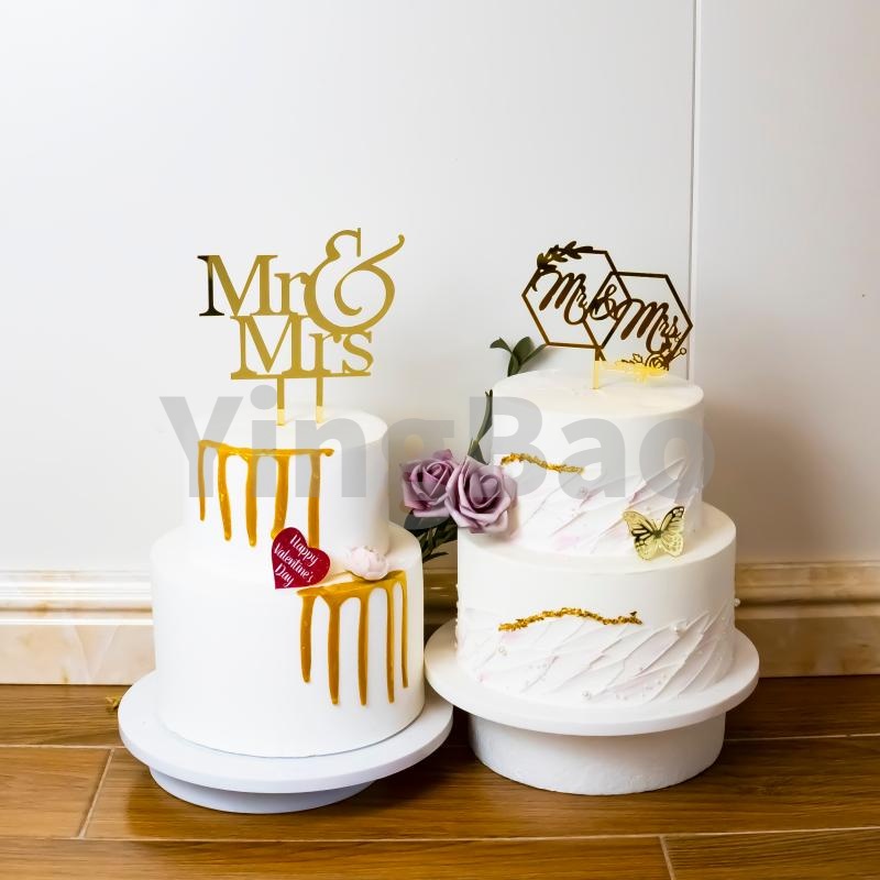 Topper Trang Trí Bánh Kem &quot;LOVE YOU Forever&quot; Cho Tiệc Cưới