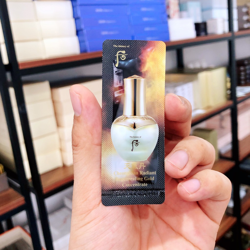 Gói Sample Tinh Chất vàng Whoo Cheongidan Radiant Regenerating Gold Concentrate