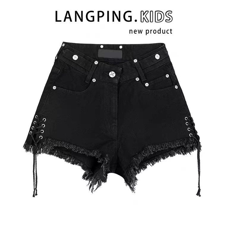 Quần short denim JSC lưng cao ống rộng thời trang mùa hè cho nữ