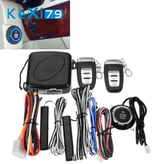 9Pcs/Set Car SUV Keyless Entry Engine Start Alarm System Push Button Remote Starter Stop Auto