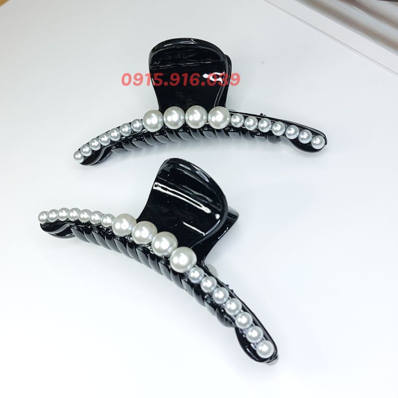 Kẹp Tóc Hạt Châu đính đá nhân tạo