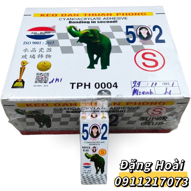 Keo dán 502 voi S Thuận phong chính hãng