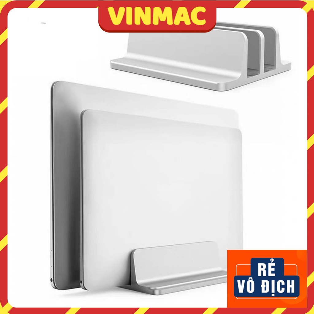 Giá đỡ kiêm đế dựng đứng Laptop Macbook máy tính bảng Ipad Surface bằng nhôm nguyên khối - laptop stand
