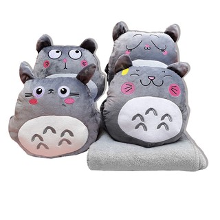 Bộ chăn gối văn phòng, Gối kèm mền totoro có ủ tay