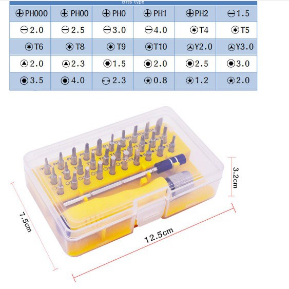 32 Trong 1 Tuốc Nơ Vít Đa Năng Bộ Dụng Cụ Sửa Chữa Ổ Cắm Vặn Vít Hộ Gia Đình Từ Tua Vít bộ Cho Hộ Gia Đình