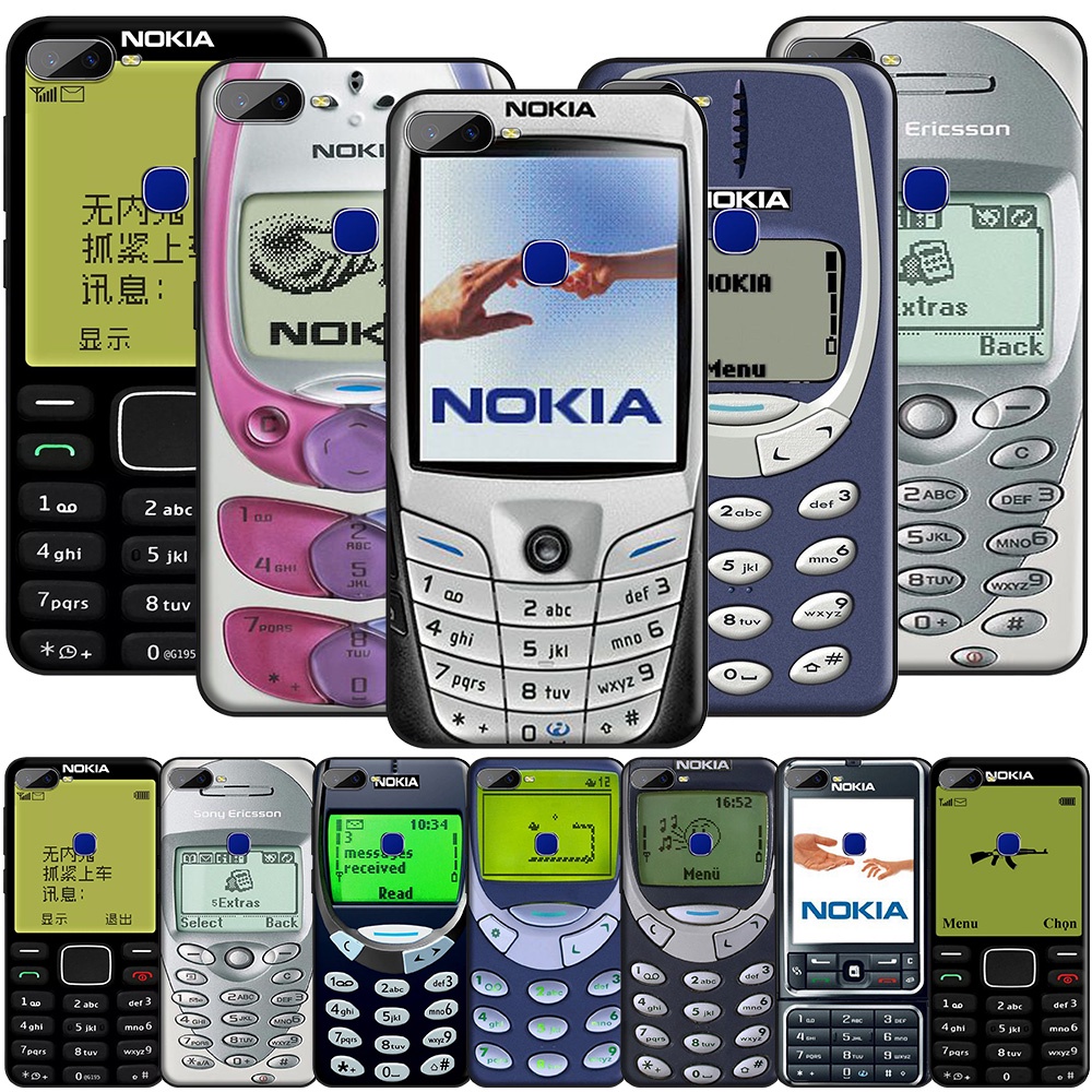NOKIA Ốp Điện Thoại Silicon Mềm Phong Cách Retro Cho Samsung Galaxy A02/A12/A32/A52/A72