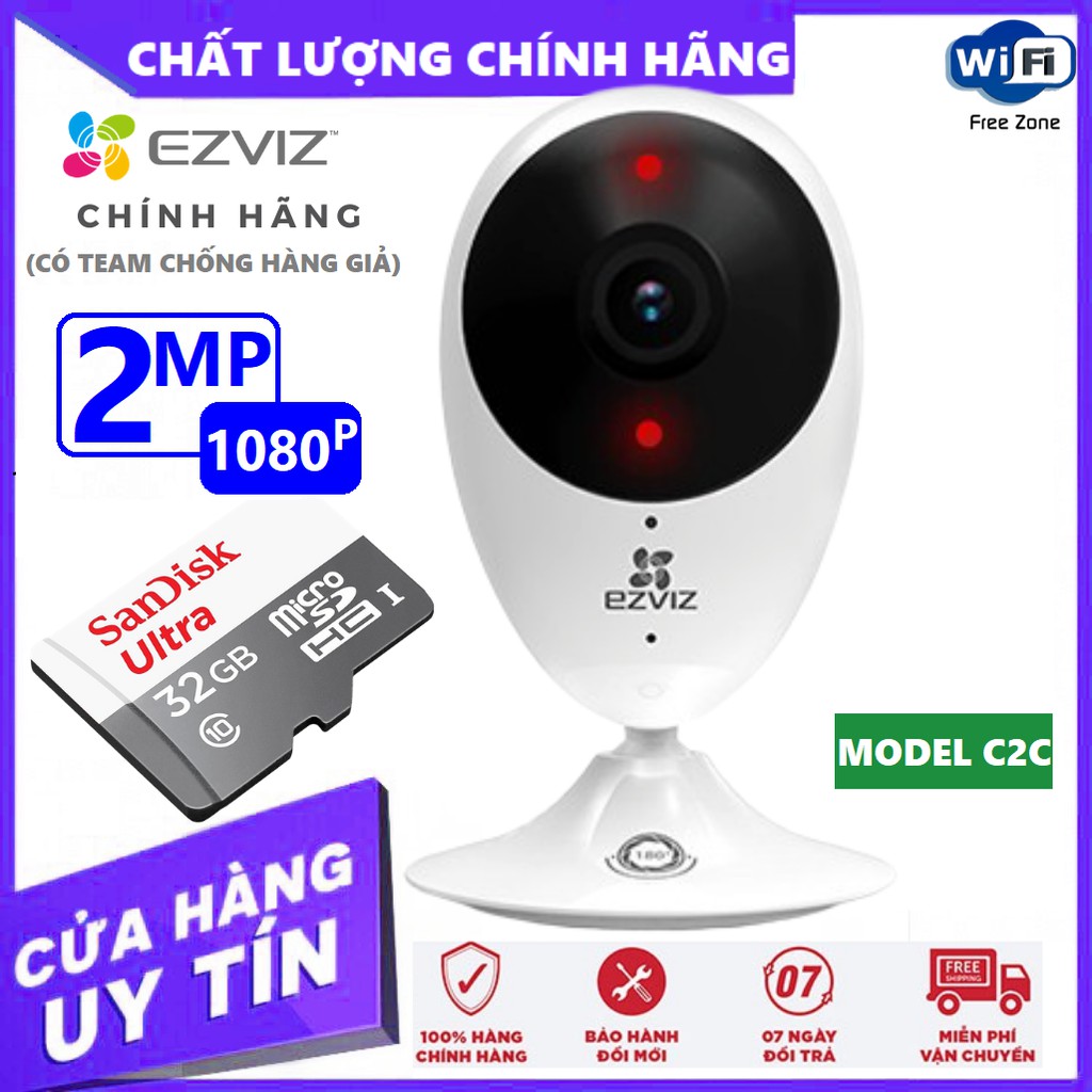 Camera Ezviz C2C Mini 2.0 MP Chính Hãng - Bảo Hành Chính Hãng 24 Tháng