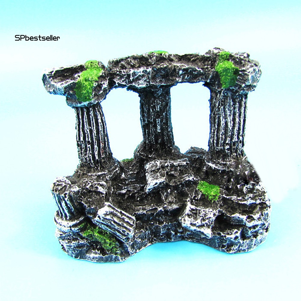 Mô hình tàn tích lâu đài chiến binh La Mã dùng để trang trí bể cá