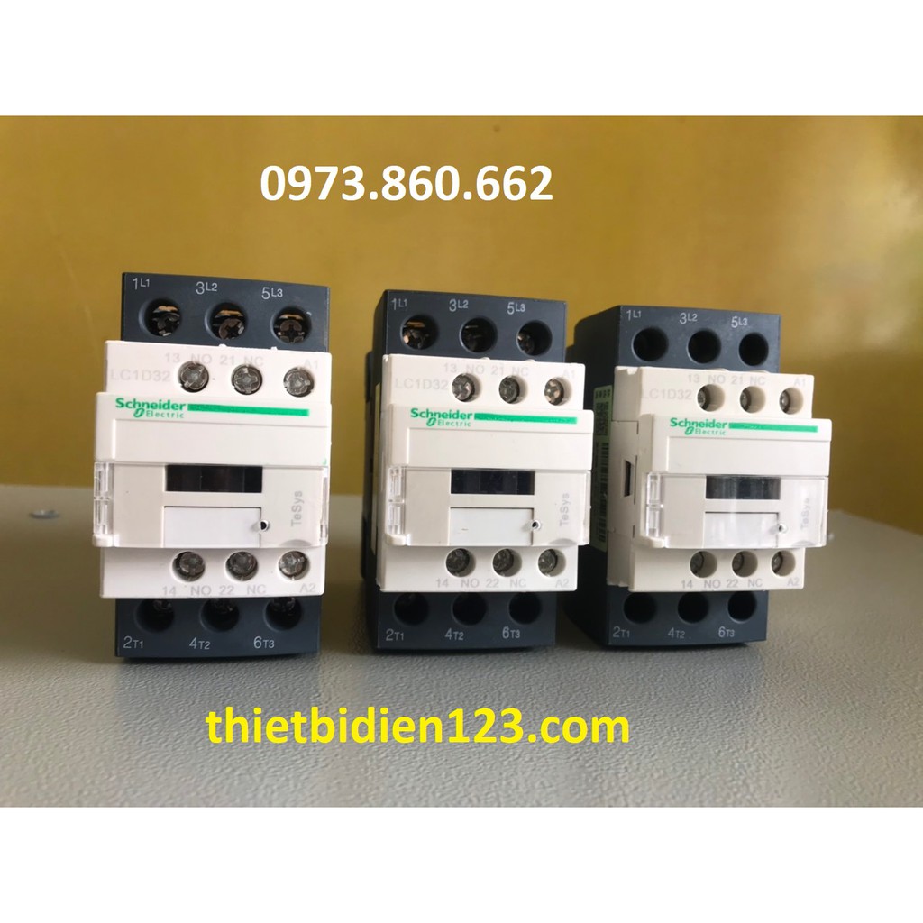 Contactor schneider 12A, 18A, 25A, 32A, 40A  cuộn hút 110VAC - LC1D32F7C