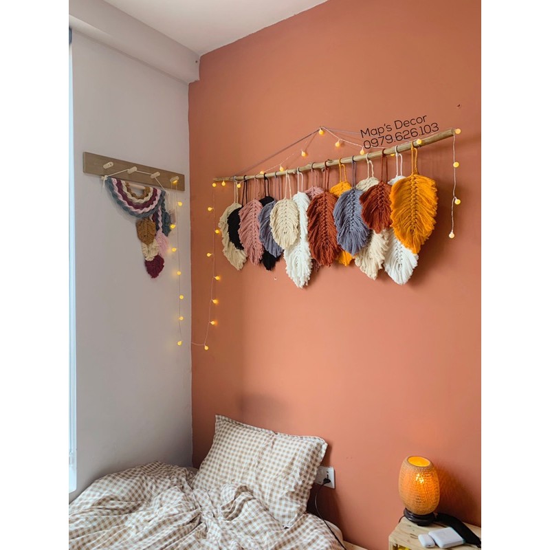 Rèm lá kích thước 1,2m macrame