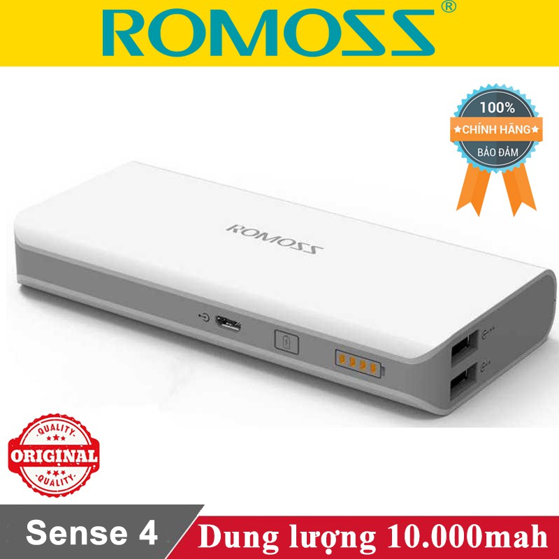 Sạc dự phòng Romoss Sense 10 10.000mah ♥️Freeship♥️ Giảm 30k khi nhập MAYT30 - Pin sạc dự phòng Romoss