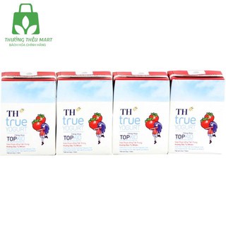 Sữa chua uống hương dâu TH (lốc 4 hộp *110ml)