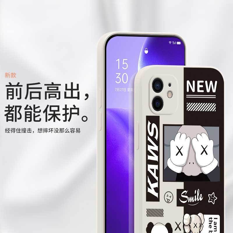 Ốp lưng silicon che camera hình Kaws cho iPhone 11 Pro max