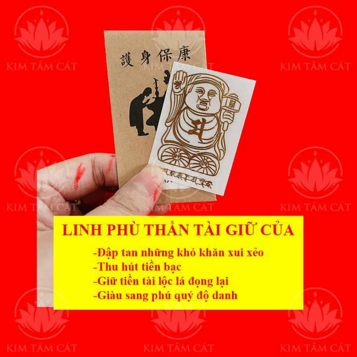 Linh phù THẦN TÀI GIỮ CỦA