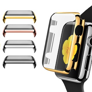 Ốp bảo vệ siêu mỏng mạ vàng dành cho đồng hồ thông minh Apple Watch 38mm 42mm