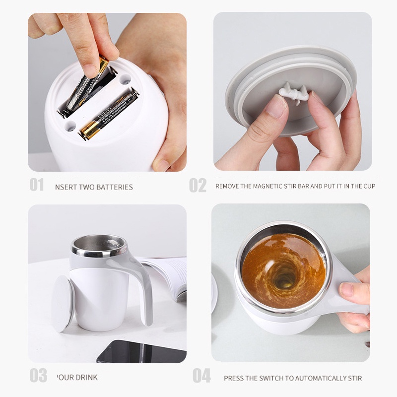 Cốc Khuấy Tự Động Thông Minh Bằng Thép Không Gỉ