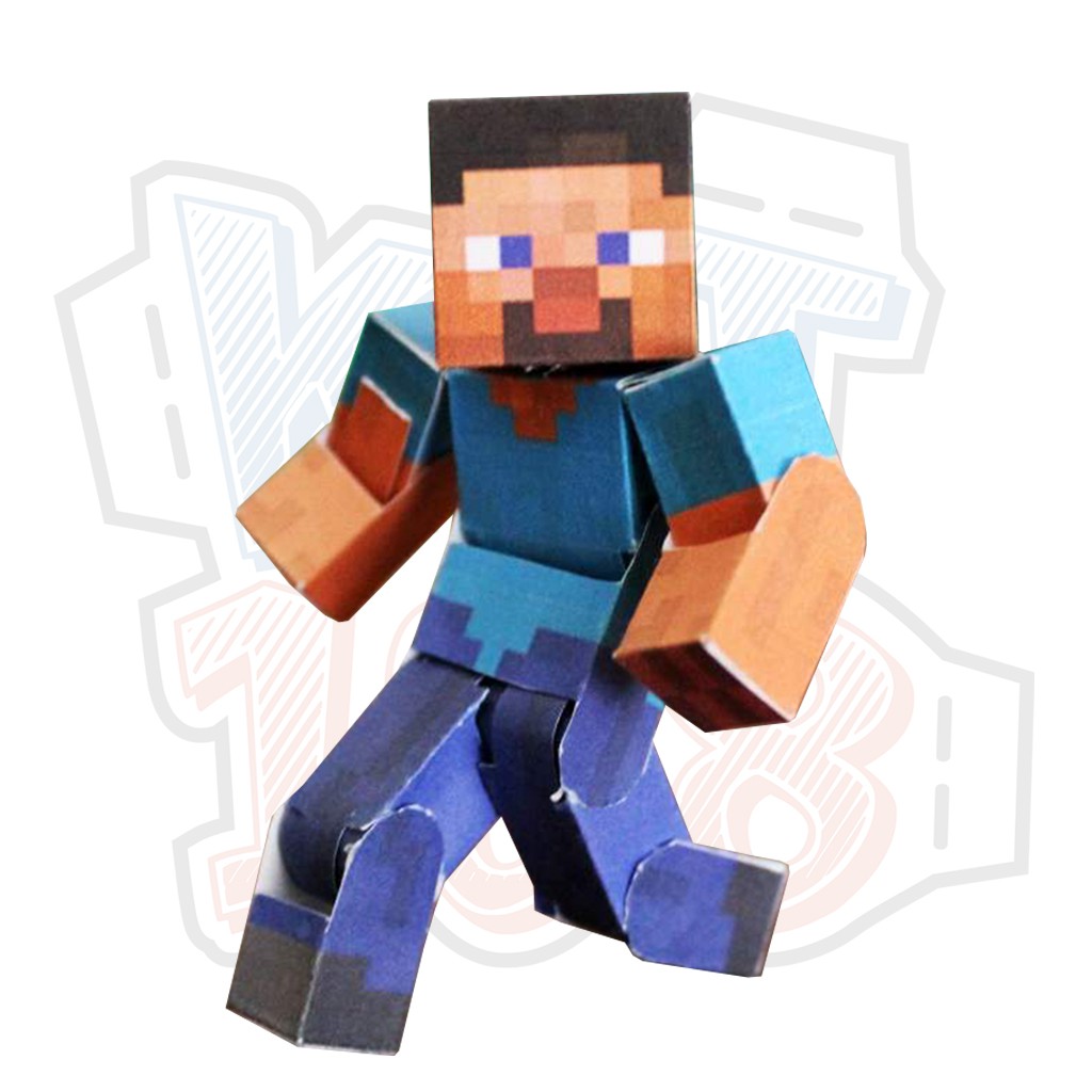 Mô hình giấy Minecraft The Ultimate Bendable Steve