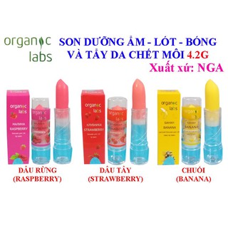 Combo tra khach son dưỡng môi organic labs nga 1
