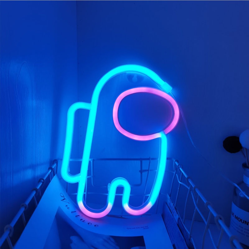 Đèn neon, đèn led neon trang trí phòng ngủ quán cafe phòng khách nhiều mầu đa dạng phong cách