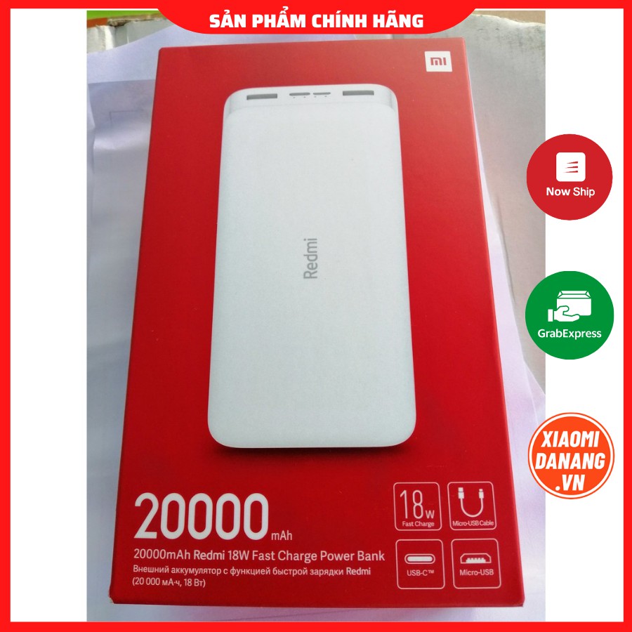 PIN SẠC DỰ PHÒNG REDMI 20000MAH BẢN QUỐC TẾ HÀNG DIGIWORLD BH 12 THÁNG