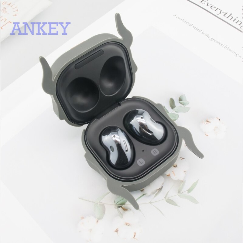 Samsung Galaxy Buds2 Pro / Buds Live / Buds Pro / Buds 2 Vỏ bảo vệ hộp sạc tai nghe silicon chống sốc hình hoạt hình dễ thương cho