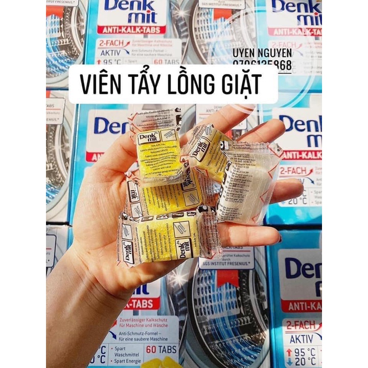 Viên tẩy lồng máy giặt Denkmit Đức Chính hãng Úc