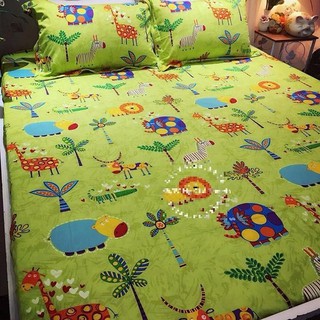 Chăn hè cotton poly rừng xanh mới