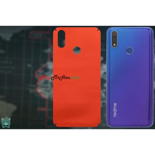 Skin Dán Mặt Sau Lưng Vân Nhôm Realme 3 - Realme 3 Pro