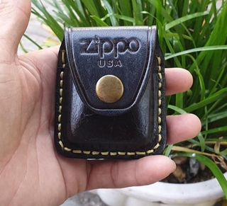 Bao Da Zippo USA Chính Hãng - Bao Da Zippo Da Bò Cao Cấp - Màu Đen