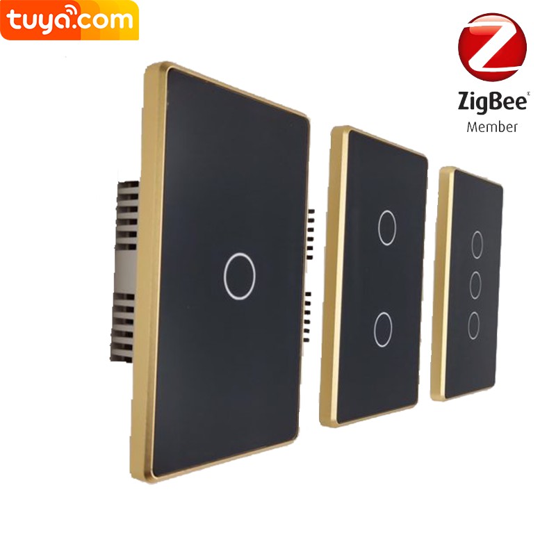 Công Tắc Tuya Zigbee 3.0 VIỀN VÀNG chuẩn US