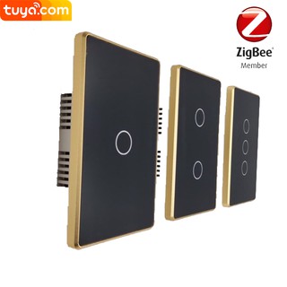 Công Tắc Tuya Zigbee 3.0 VIỀN VÀNG chuẩn US