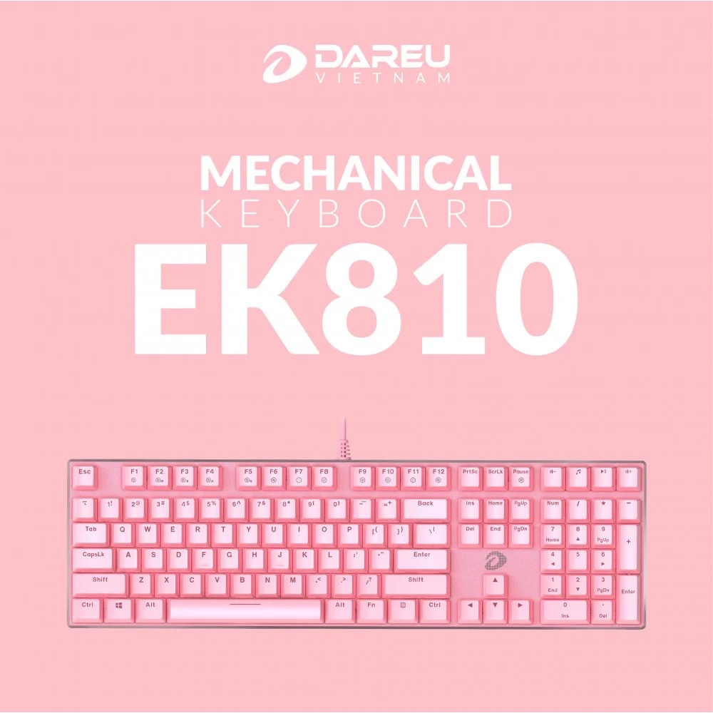 Bàn phím cơ Gaming DAREU EK810 - Queen  Bảo Hành 24 Tháng