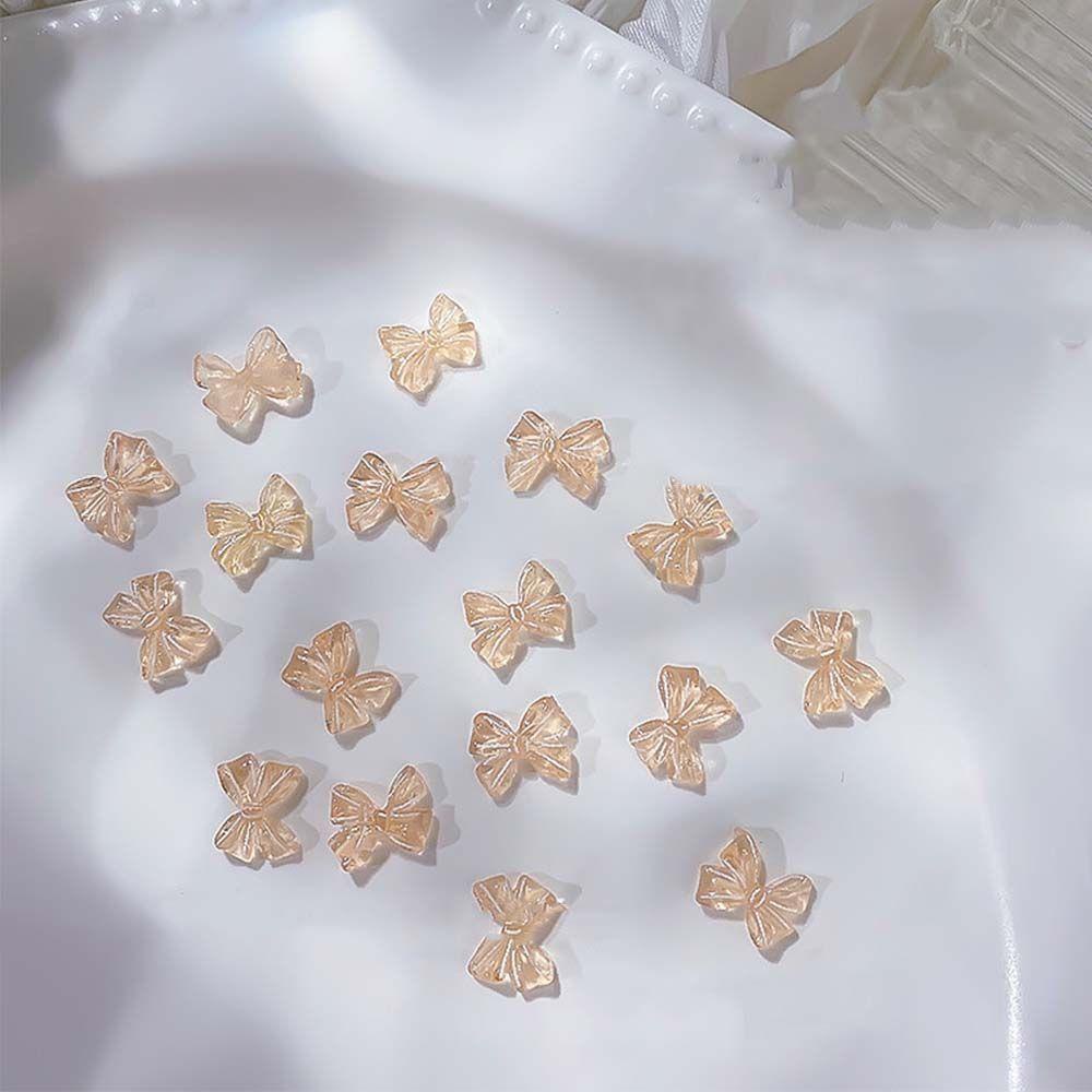 Móng Tay Giả Đính Nơ MXMUSTY|Phụ Kiện Trang Trí Móng Tay Nghệ Thuật Bằng Nhựa Resin Màu Sắc Dễ Thương|Phụ Kiện Trang Trí Móng Tay Xinh Xắn