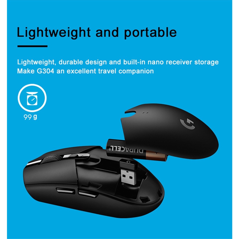 Chuột Bluetooth Không Dây Logitech G304 12000 DPI