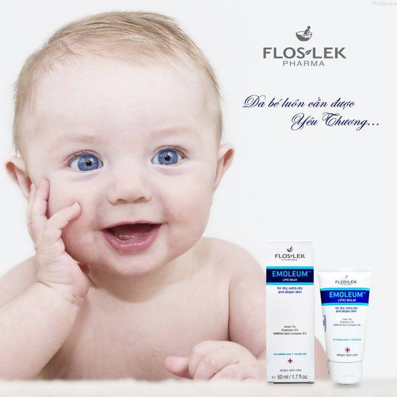 Kem Dưỡng Ẩm Floslek Lipid Balm 50ml - Giảm Khô Da, Giảm Ngứa, Kích Ứng Da