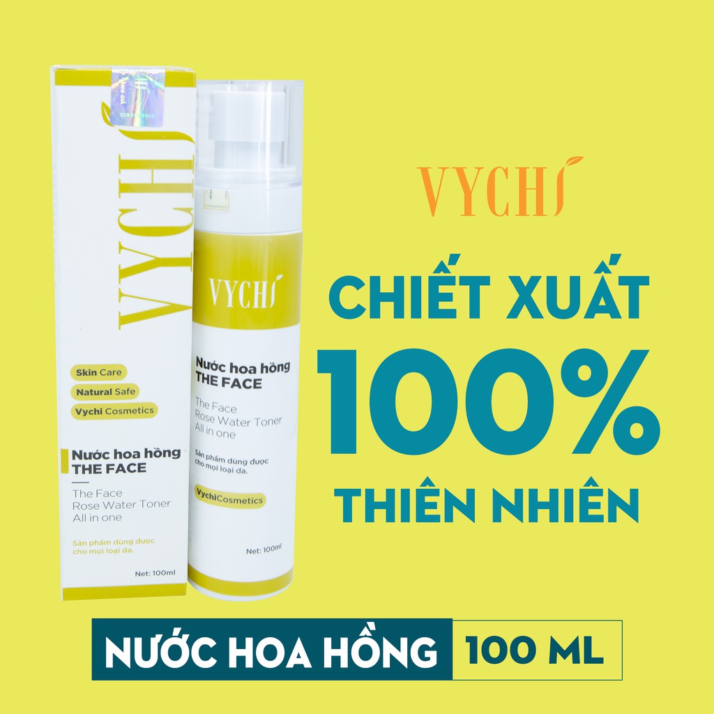 Toner hoa hồng -THE FACE Rose water toner all in one - Phù hợp cho da nhạy cảm (100ml)-Vychi | BigBuy360 - bigbuy360.vn