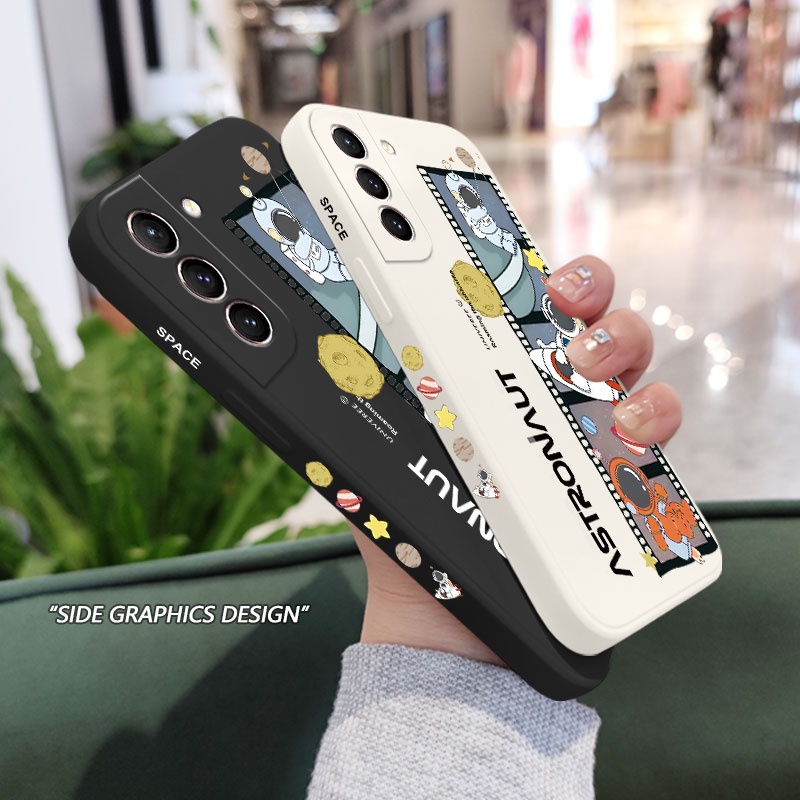 Ốp Điện Thoại Họa Tiết Phi Hành Gia Cho Samsung Galaxy S21 S20 FE Ultra Plus