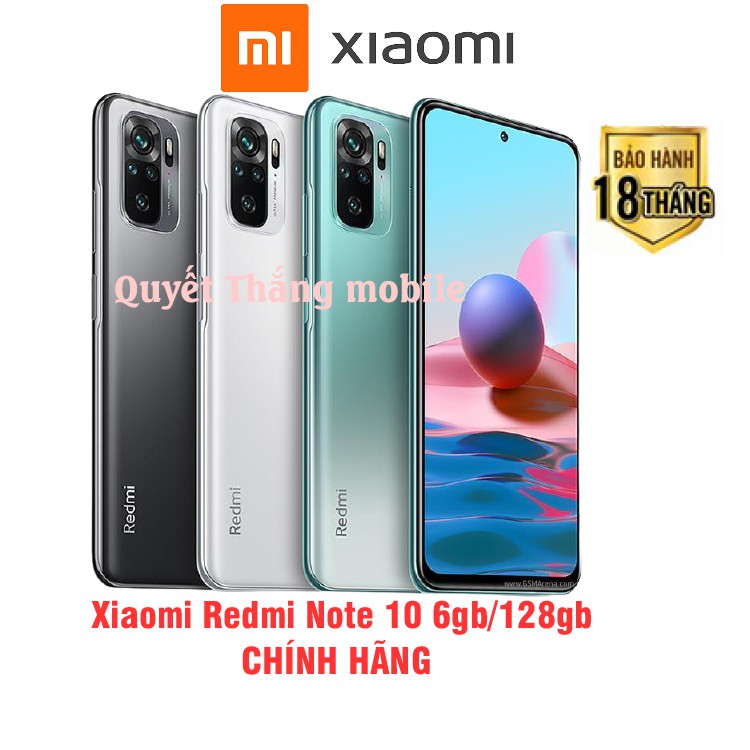 Điện thoại Xiaomi Redmi Note 10 6GB/128GB) Bảo hành chính hãng 18 tháng DIGIWORLD