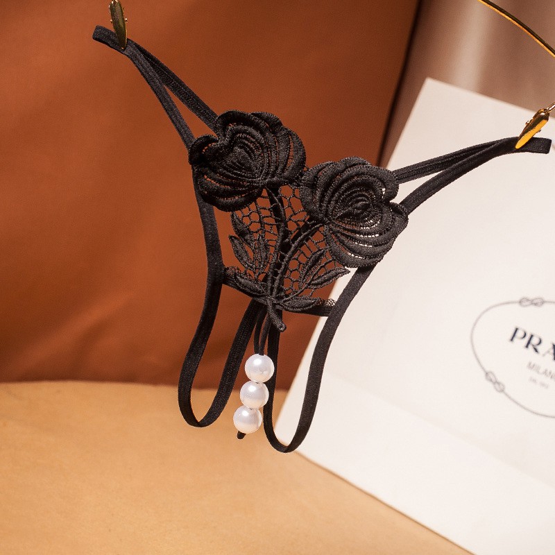 Quần Lót Ren Lọt Khe Hoa Hồng Đính Ngọc Sang Trọng Sexy Gợi Cảm Cao Cấp Mainia Shop