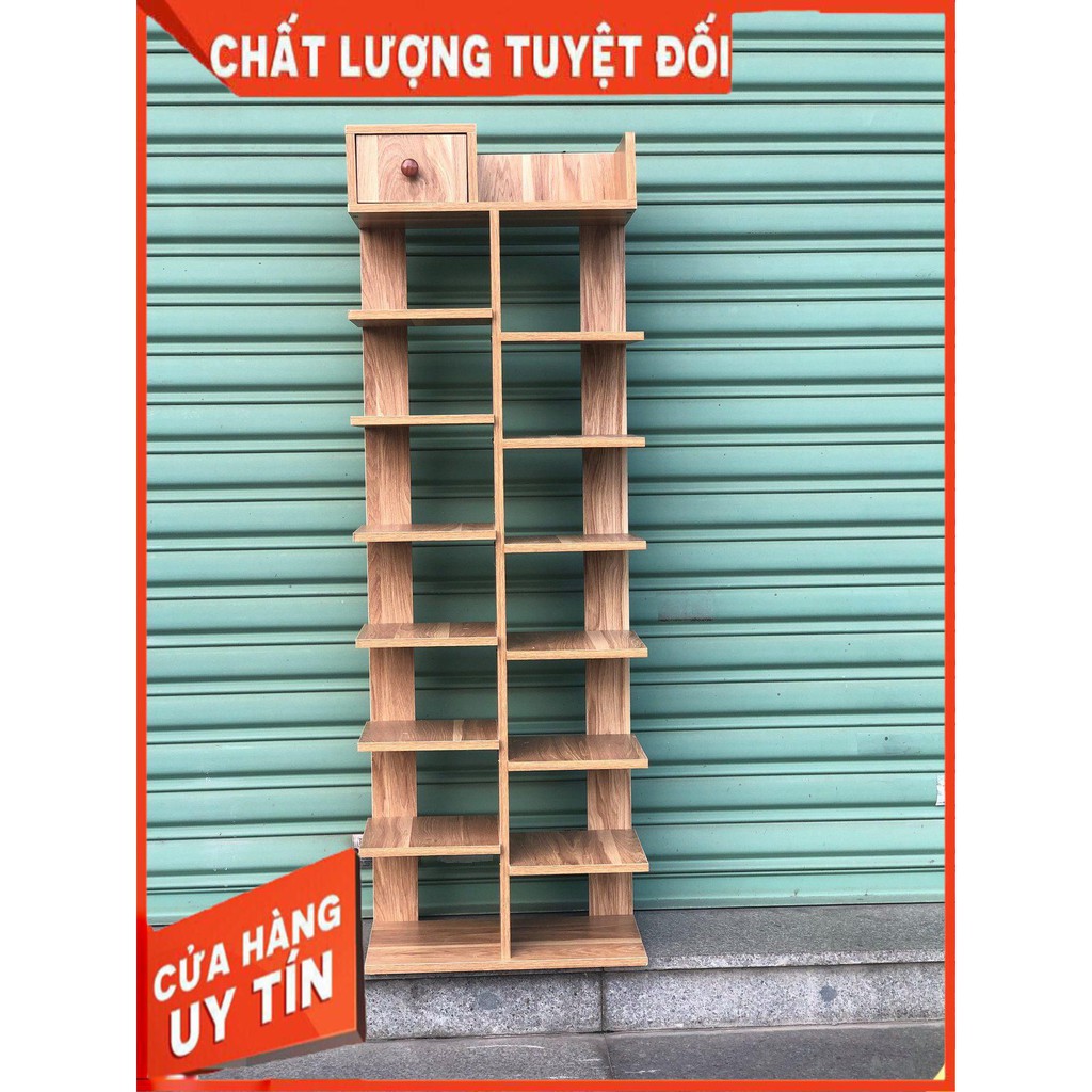 Tủ giày gỗ 7 tầng mẫu mới, kệ để giày gỗ công nghiệp chống ẩm MDF cao cấp | BigBuy360 - bigbuy360.vn