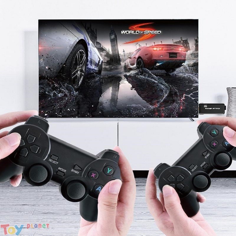 Game Stick 4K HDMI - Máy Chơi Game Điện Tử 4 Nút Cầm Tay Không Dây HDMI PS3000 + Trò Chơi Hỗ Trợ Game  CPS/FC/GBA/GB/MD