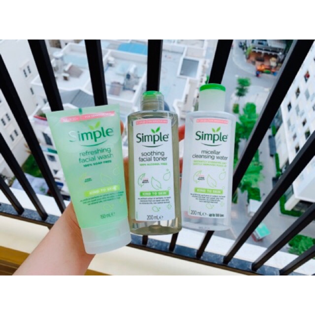 [Mã COS1904 giảm 8% đơn 300K] Các Sản Phẩm Của Simple Dành Cho Da Nhạy Cảm - Tẩy trang - Nước hoa hồng - Sữa rửa mặt | BigBuy360 - bigbuy360.vn