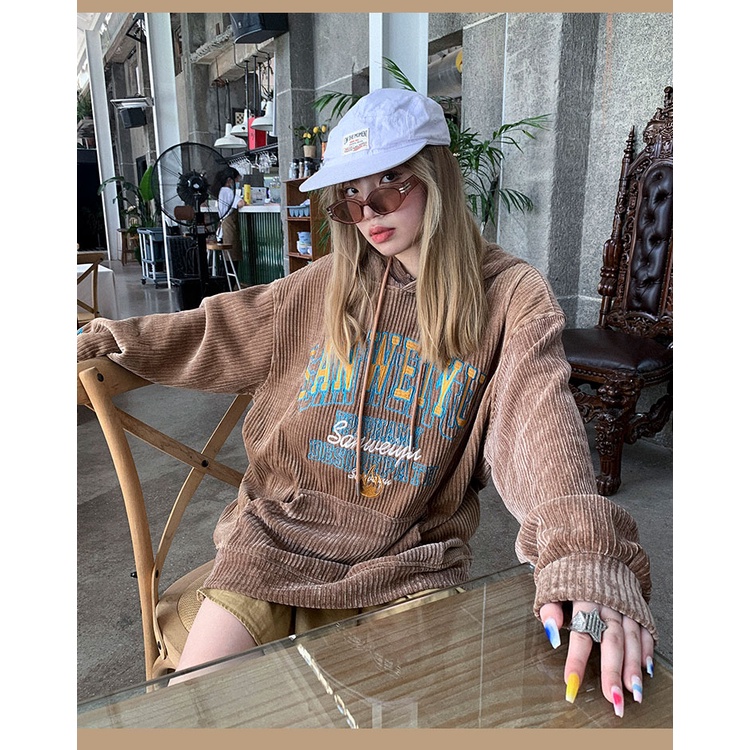 Áo Hoodies Có Nón Dài Tay Thời Trang Nữ