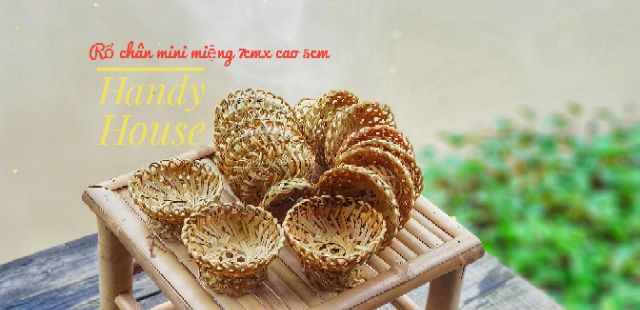 Combo 4 món đồ tre mini nhỏ xinh