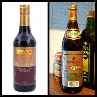 Combo 1R Thiệu Hưng 600ml + 1 Hắc Xì Dầu 500ml Lee Kum Kee - Món Thịt Kho Tô Đông Pha