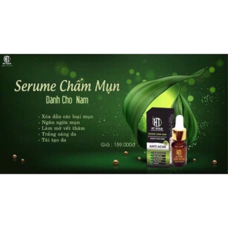 SERUM MỤN DÀNH CHO NAM HT GOLD 18ml