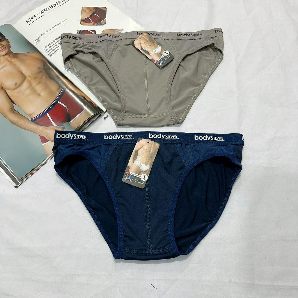 Quần lót nam tam giác cao cấp thun lạnh Body chính hãng lưng vừa bền đẹp, thoáng mát, thấm hút mồ hôi, co giãn